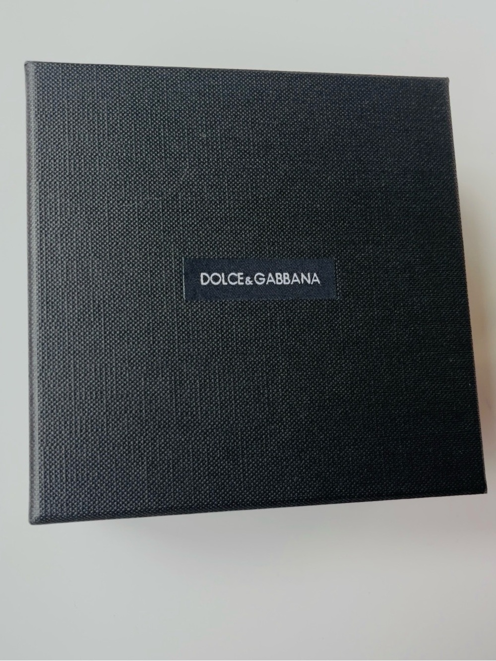 Dolce & Gabbana Black Small purse accessory box velvet jewelry pouch New unused